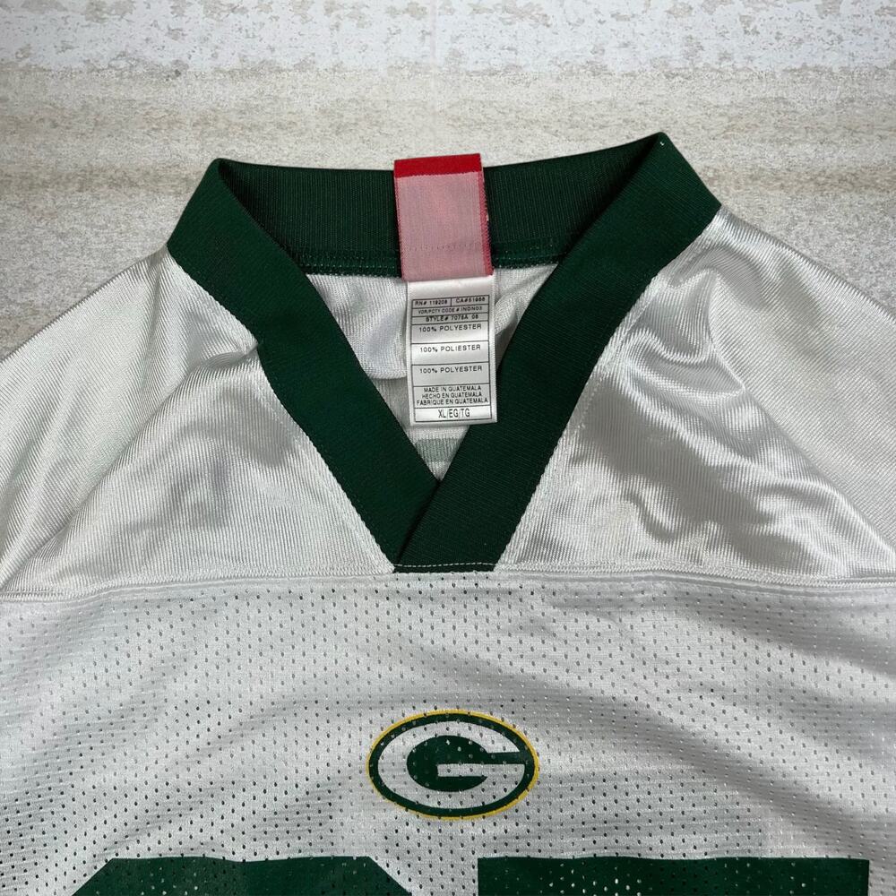 Vintage Y2K Green Bay Packers Football Jersey Mens XL White Ryan Grant Polyester - Picture 5 of 5